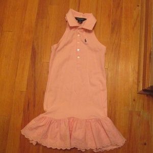 Ralph Lauren girl's dress size 7, lace detail